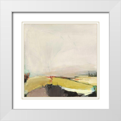 Midcoast 2 White Modern Wood Framed Art Print with Double Matting by Hawkins, Amanda K.