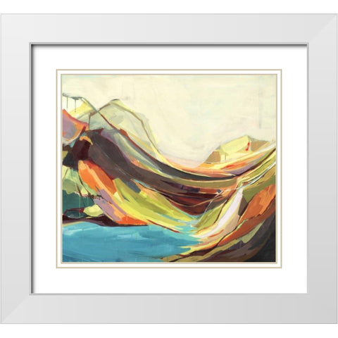 Mount Desert Isle White Modern Wood Framed Art Print with Double Matting by Hawkins, Amanda K.