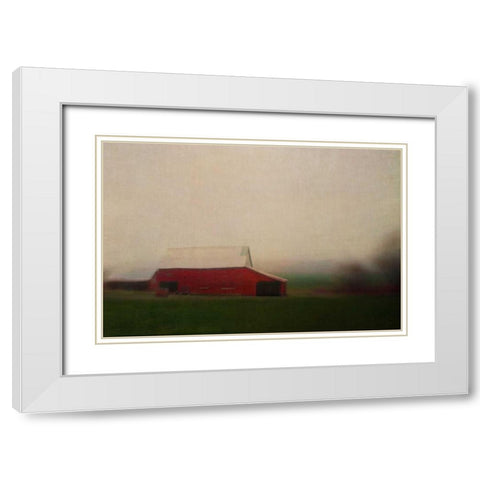 Middleburg White Modern Wood Framed Art Print with Double Matting by Hanna, Dawn D.