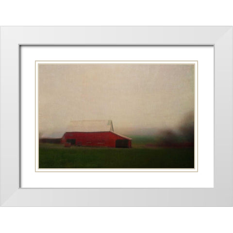 Middleburg White Modern Wood Framed Art Print with Double Matting by Hanna, Dawn D.