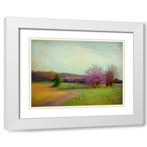 Nature Is Divine White Modern Wood Framed Art Print with Double Matting by Hanna, Dawn D.