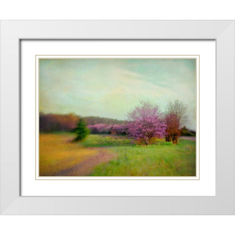 Nature Is Divine White Modern Wood Framed Art Print with Double Matting by Hanna, Dawn D.