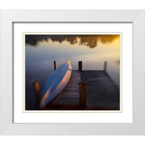 The True Light of the Day White Modern Wood Framed Art Print with Double Matting by Hanna, Dawn D.
