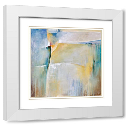 At the Source White Modern Wood Framed Art Print with Double Matting by Hale, Karen