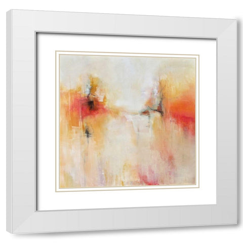 Dancing on the Edge White Modern Wood Framed Art Print with Double Matting by Hale, Karen