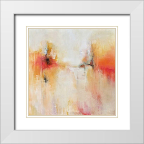 Dancing on the Edge White Modern Wood Framed Art Print with Double Matting by Hale, Karen