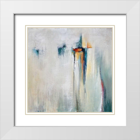 Hazy Shades White Modern Wood Framed Art Print with Double Matting by Hale, Karen