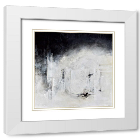 Solidarity White Modern Wood Framed Art Print with Double Matting by Hale, Karen