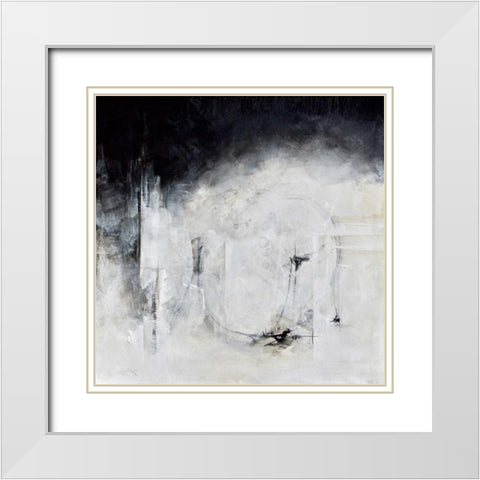 Solidarity White Modern Wood Framed Art Print with Double Matting by Hale, Karen