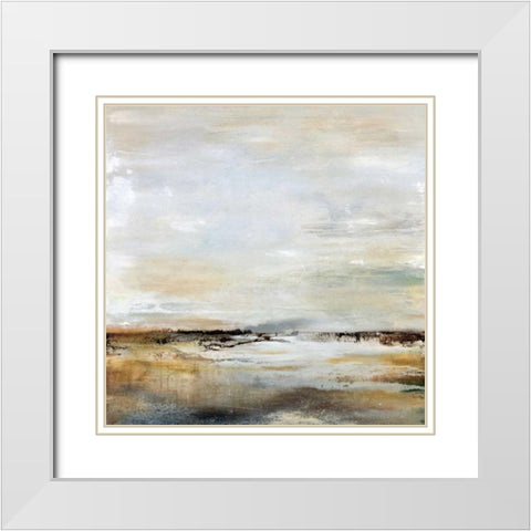 Take a Breath White Modern Wood Framed Art Print with Double Matting by Hale, Karen