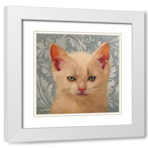 Killer White Modern Wood Framed Art Print with Double Matting by Hoeptner, Diane