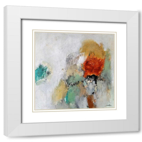 Beyond the Seen White Modern Wood Framed Art Print with Double Matting by Hoeft, Nicole