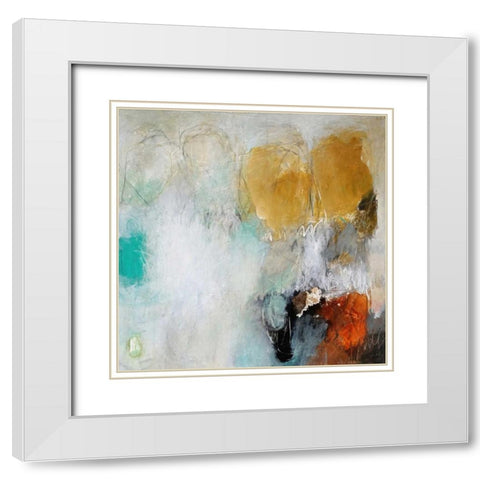Fears Burn Down White Modern Wood Framed Art Print with Double Matting by Hoeft, Nicole