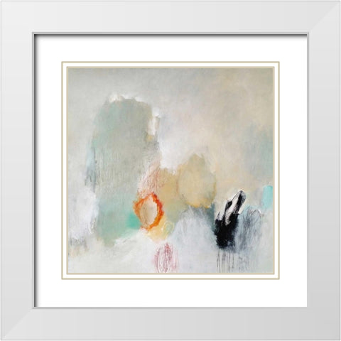 Never Pass Here White Modern Wood Framed Art Print with Double Matting by Hoeft, Nicole