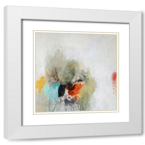 Push Away White Modern Wood Framed Art Print with Double Matting by Hoeft, Nicole