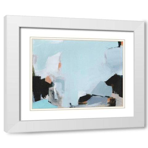 Iceberg White Modern Wood Framed Art Print with Double Matting by Hawkins, Amanda