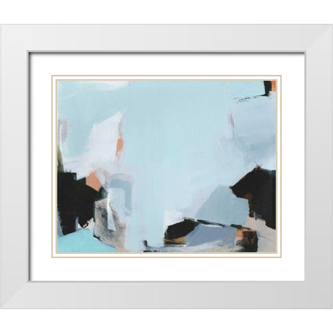 Iceberg White Modern Wood Framed Art Print with Double Matting by Hawkins, Amanda