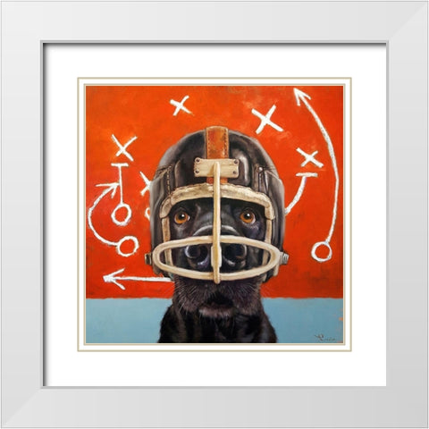 Rookie White Modern Wood Framed Art Print with Double Matting by Heffernan, Lucia