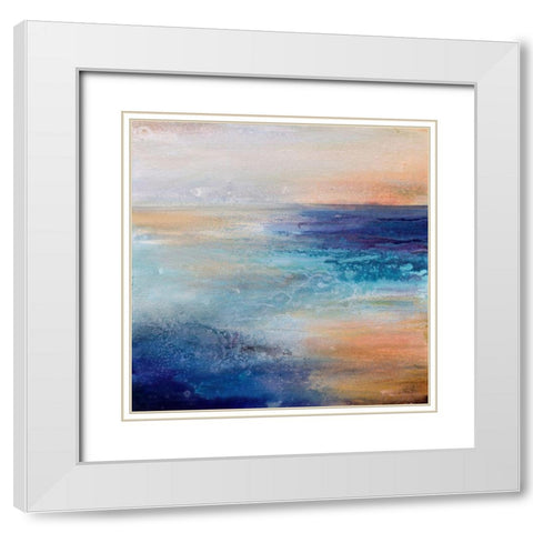 Coastal Living White Modern Wood Framed Art Print with Double Matting by Hale, Karen