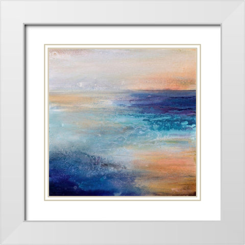 Coastal Living White Modern Wood Framed Art Print with Double Matting by Hale, Karen