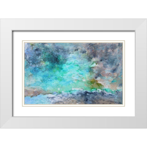 Reflections of Nature White Modern Wood Framed Art Print with Double Matting by Herckenrath, Ingeborg