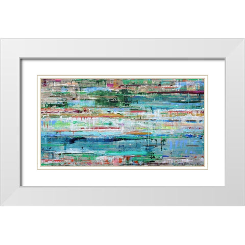Tropic Reflection No. 2 White Modern Wood Framed Art Print with Double Matting by Herckenrath, Ingeborg