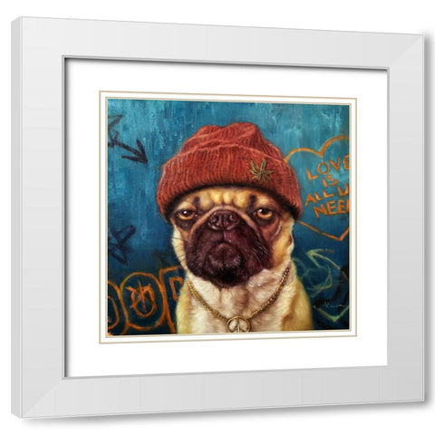 Insomnia White Modern Wood Framed Art Print with Double Matting by Heffernan, Lucia