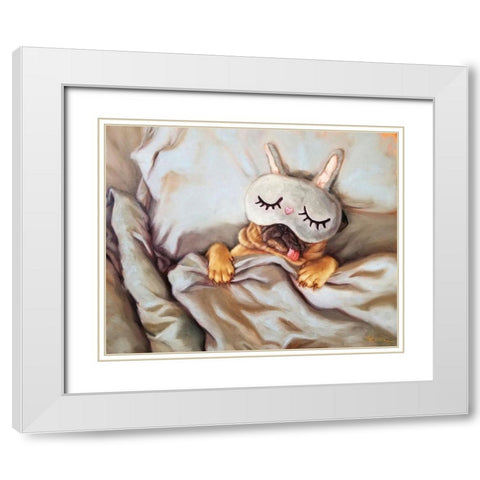 Sleeping Beauty White Modern Wood Framed Art Print with Double Matting by Heffernan, Lucia