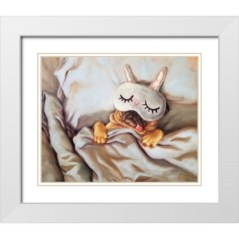 Sleeping Beauty White Modern Wood Framed Art Print with Double Matting by Heffernan, Lucia