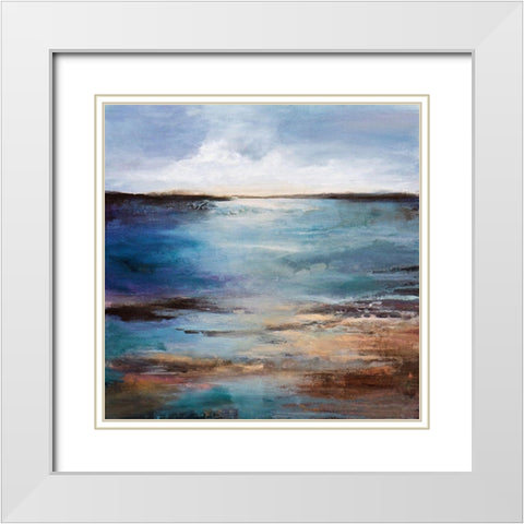 Slow Motion White Modern Wood Framed Art Print with Double Matting by Hale, Karen