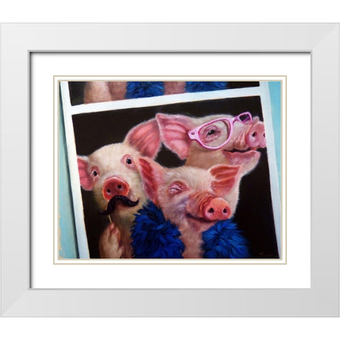 Photoshoot White Modern Wood Framed Art Print with Double Matting by Heffernan, Lucia