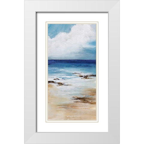 Salt Air White Modern Wood Framed Art Print with Double Matting by Hale, Karen