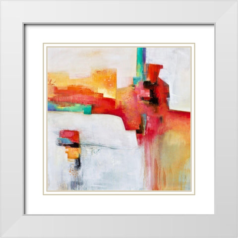 Find Your Way White Modern Wood Framed Art Print with Double Matting by Hale, Karen