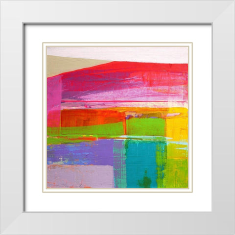 Landscape Design No. 3 White Modern Wood Framed Art Print with Double Matting by Hendrick, Cathe