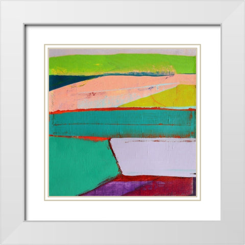 Landscape Design No. 6 White Modern Wood Framed Art Print with Double Matting by Hendrick, Cathe