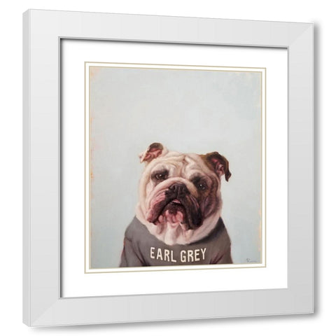 Earl Gray White Modern Wood Framed Art Print with Double Matting by Heffernan, Lucia