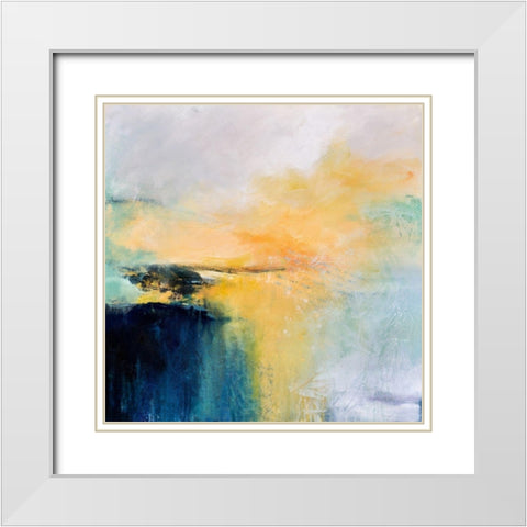 A Single Moment White Modern Wood Framed Art Print with Double Matting by Hale, Karen