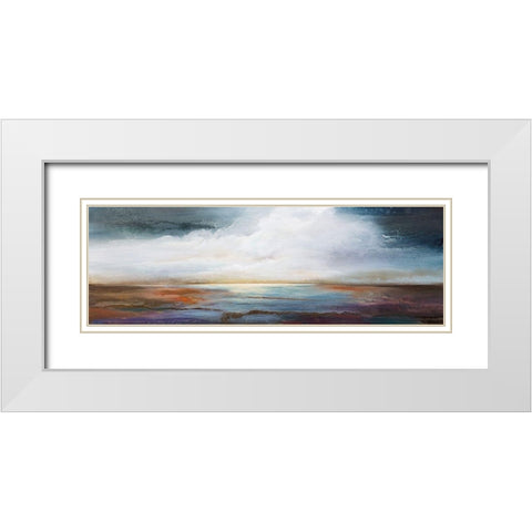 Calm Waters White Modern Wood Framed Art Print with Double Matting by Hale, Karen