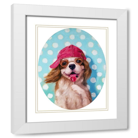 Simple Bliss White Modern Wood Framed Art Print with Double Matting by Heffernan, Lucia