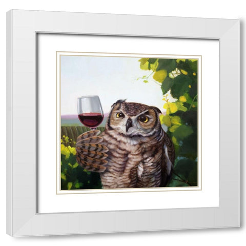 The Connoisseur White Modern Wood Framed Art Print with Double Matting by Heffernan, Lucia