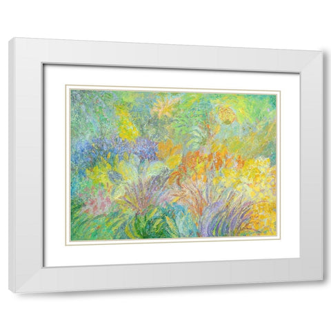 Wrights Woods No. 3 White Modern Wood Framed Art Print with Double Matting by Heller, Marsha