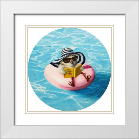 High Society White Modern Wood Framed Art Print with Double Matting by Heffernan, Lucia