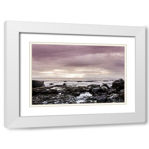 Spiritual Shores White Modern Wood Framed Art Print with Double Matting by Henriksen, Jennifer