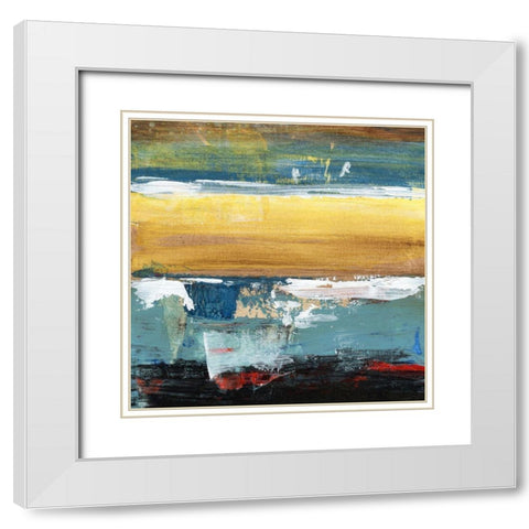 H2O Elements White Modern Wood Framed Art Print with Double Matting by Hile, Scott