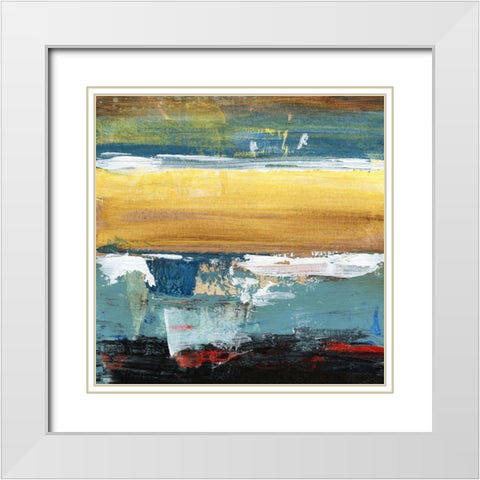 H2O Elements White Modern Wood Framed Art Print with Double Matting by Hile, Scott