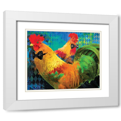 Russo and Frank White Modern Wood Framed Art Print with Double Matting by Hastings, Porter