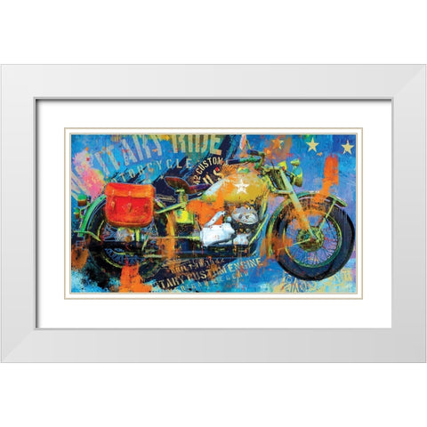 Spirit of 42 White Modern Wood Framed Art Print with Double Matting by Hastings, Porter