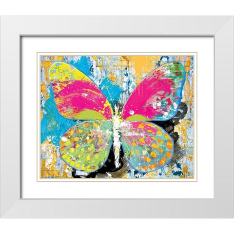 Subway Monarch White Modern Wood Framed Art Print with Double Matting by Hastings, Porter