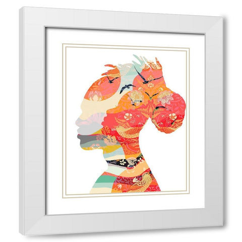 Two White Modern Wood Framed Art Print with Double Matting by Horvat, Ioana