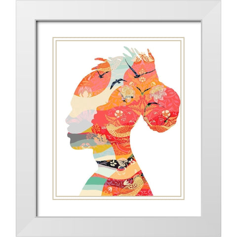 Two White Modern Wood Framed Art Print with Double Matting by Horvat, Ioana